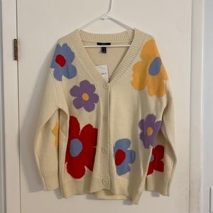 NWT flower sweater